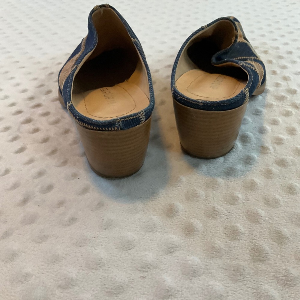 Altramarea Patchwork Denim Snakeskin Leather Poin… - image 7